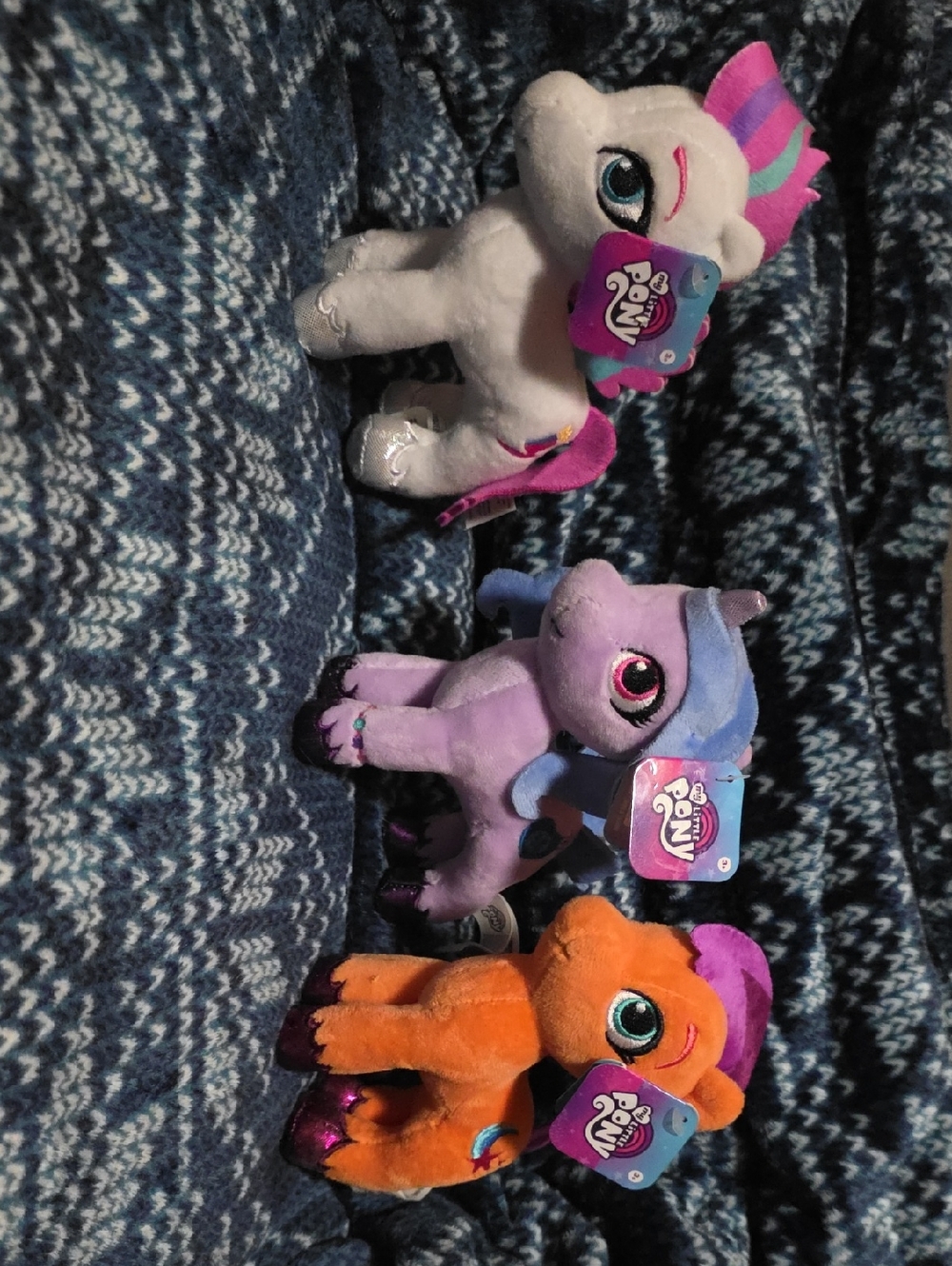 My Little Pony Plush Trio - White, Purple, Orange